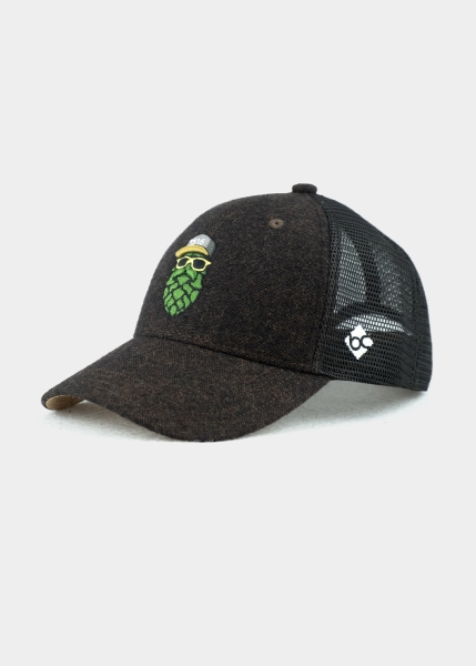 Cap "Hopfinator" - dunkelbraun (Curved)